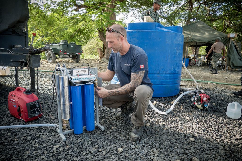 emergency disaster relief water purification systems AR10 Ecuador