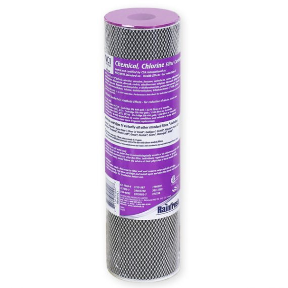 Chlorine Removal Filter Cartridge, Activated Carbon block Rainfresh CF2