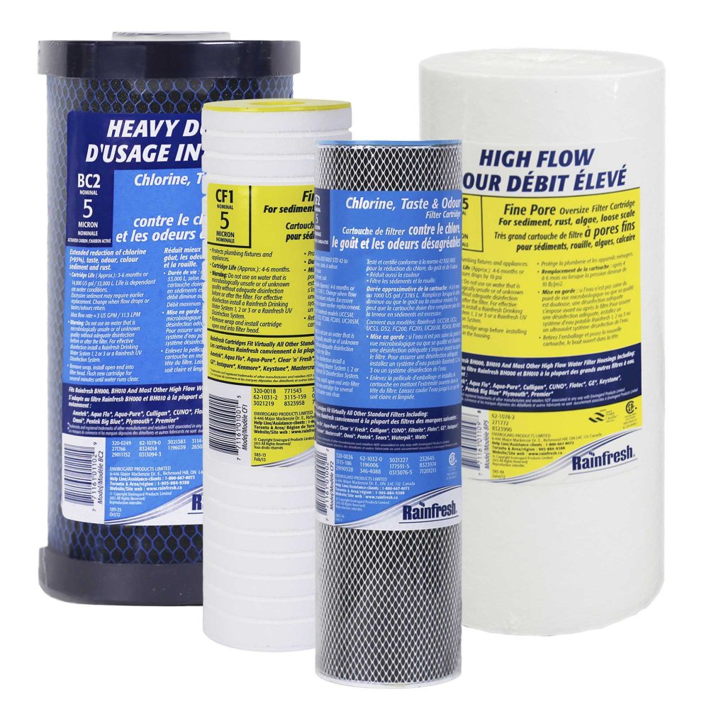 Residential water filters Canada whole house or undersink Rainfresh