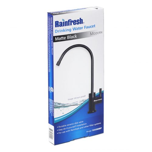 Matte Black Faucet Ceramic disc Modern Style Rainfresh