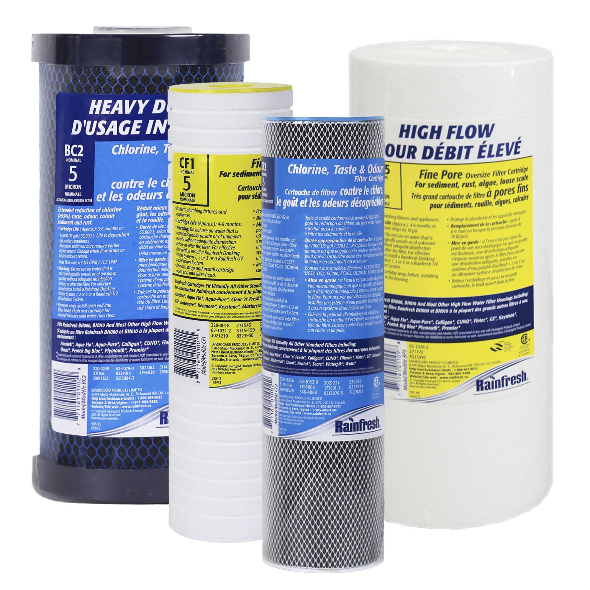 Residential water filters Canada whole house or undersink Rainfresh